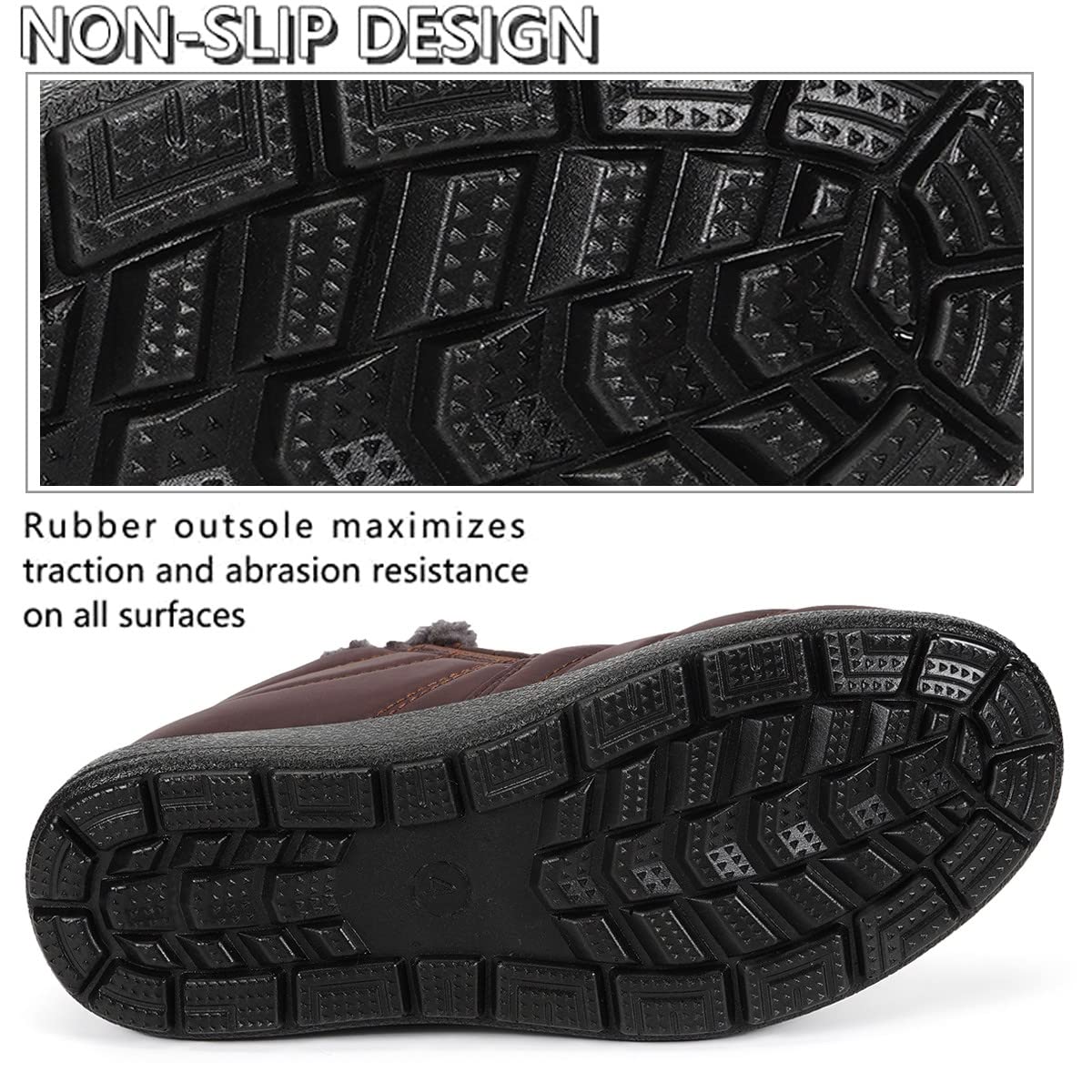 Gaatpot Stivali Donna Stivaletti Invernali Stivali da Neve Caldo Peluche Scarpe Impermeabili 36-43