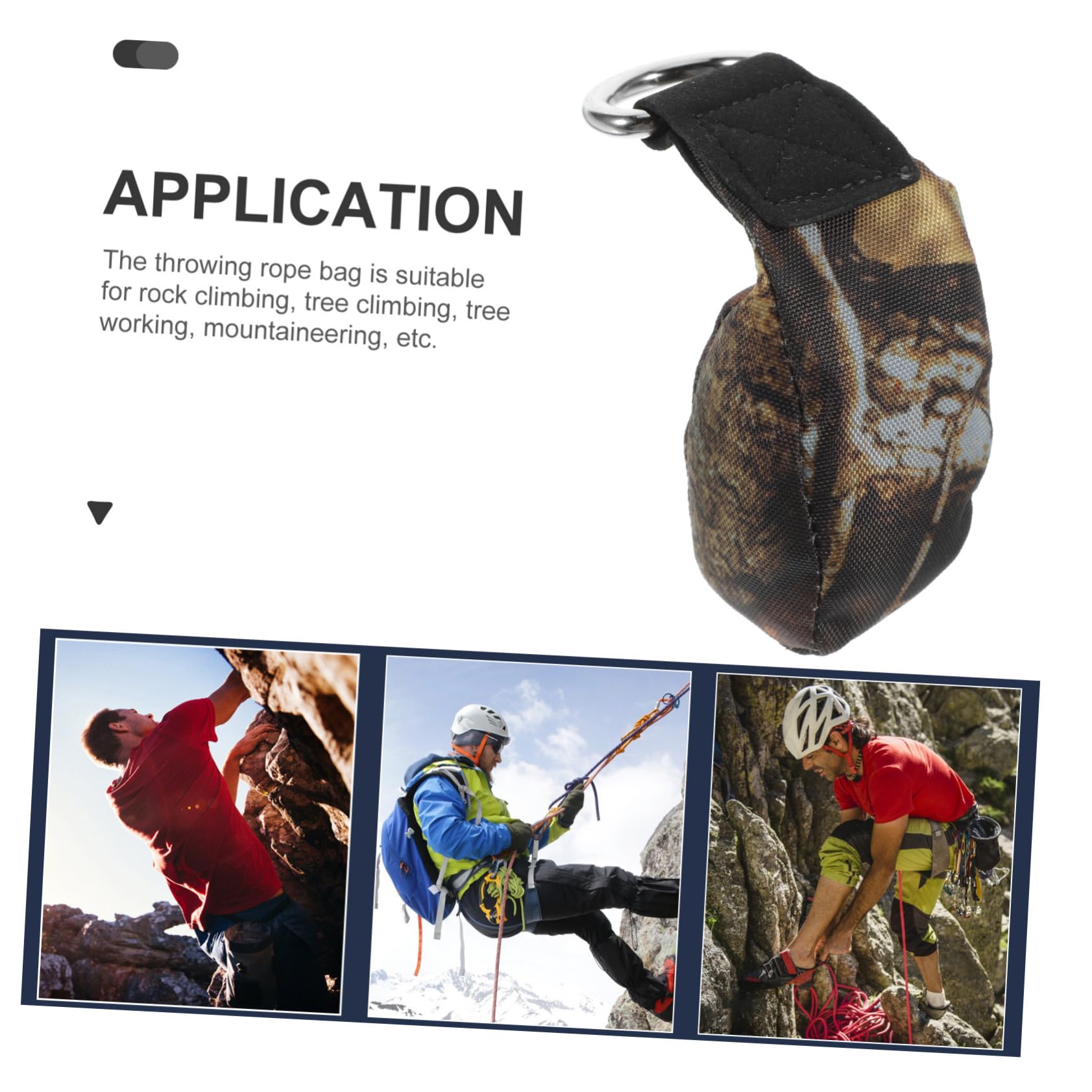 Anneome Rock Climbing Accessory Steel Ball Filled Throwing Bag Aerodynamic Design Easy to Use for Outdoor Activities Adventure Sports and Tree Surgeons