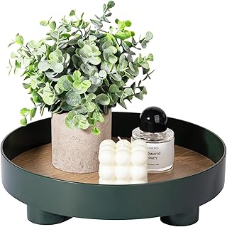 Decorative Round Tray - Black