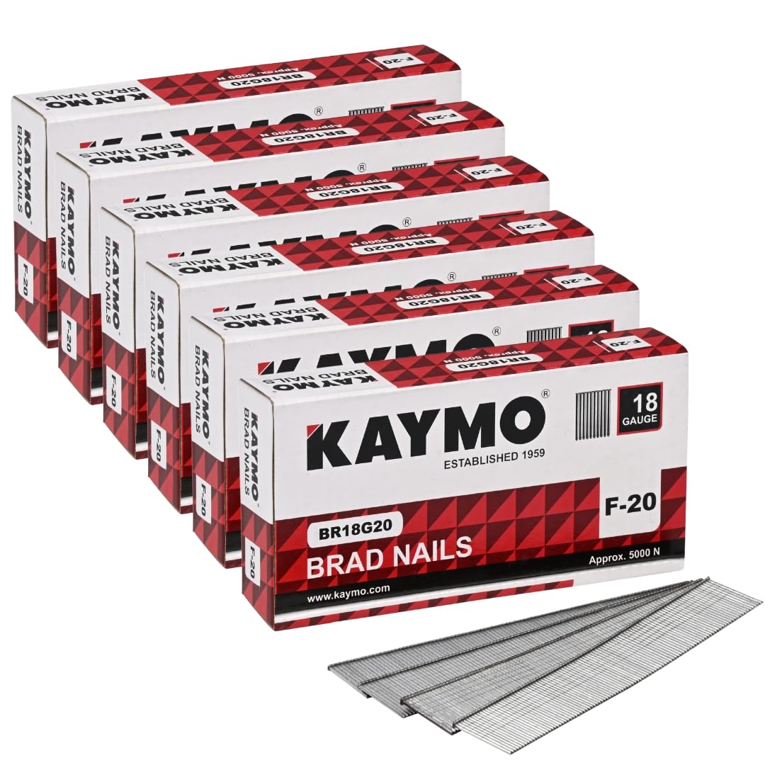Kaymo 18G Brad Nails - 5000 Pack -22 Kaymo 18G Brad Nails - 5000 Pack -22