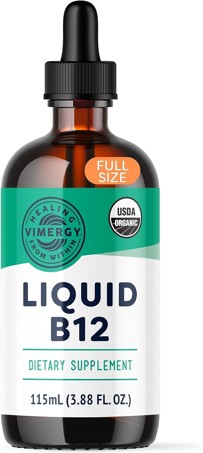 Vimergy USDA Organic B12, 115 Servings Alcohol Free B12