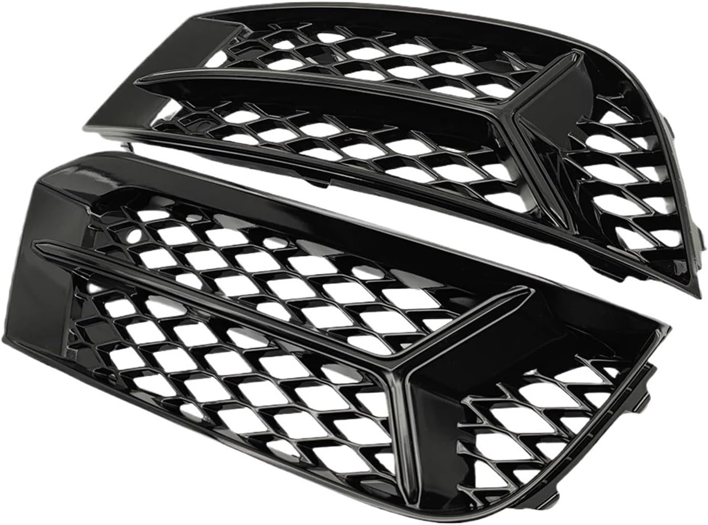 下部グリルフォグライトフレームハニカムフォグライトカバー防水フォグランプメッシュカバーAudi A3 2017-2020アクセサリー