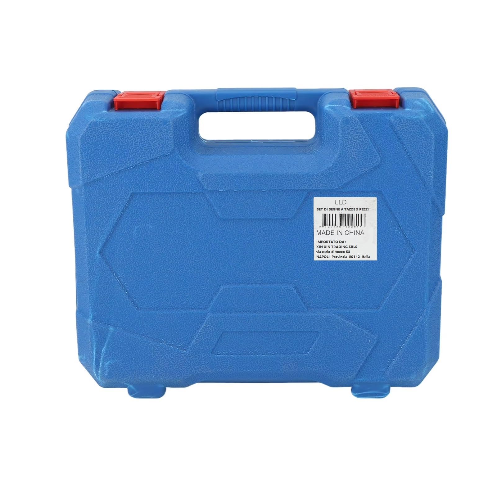 Set di Seghe a Tazza per Calcestruzzo, 9 Pezzi Set di Punte per Trapano Apri Fori per Cemento, 30/40/65/80/100 mm Carotatrici da trapano in Acciaio Per Forare Muro + Adattatore SDS Plus e SDS Max