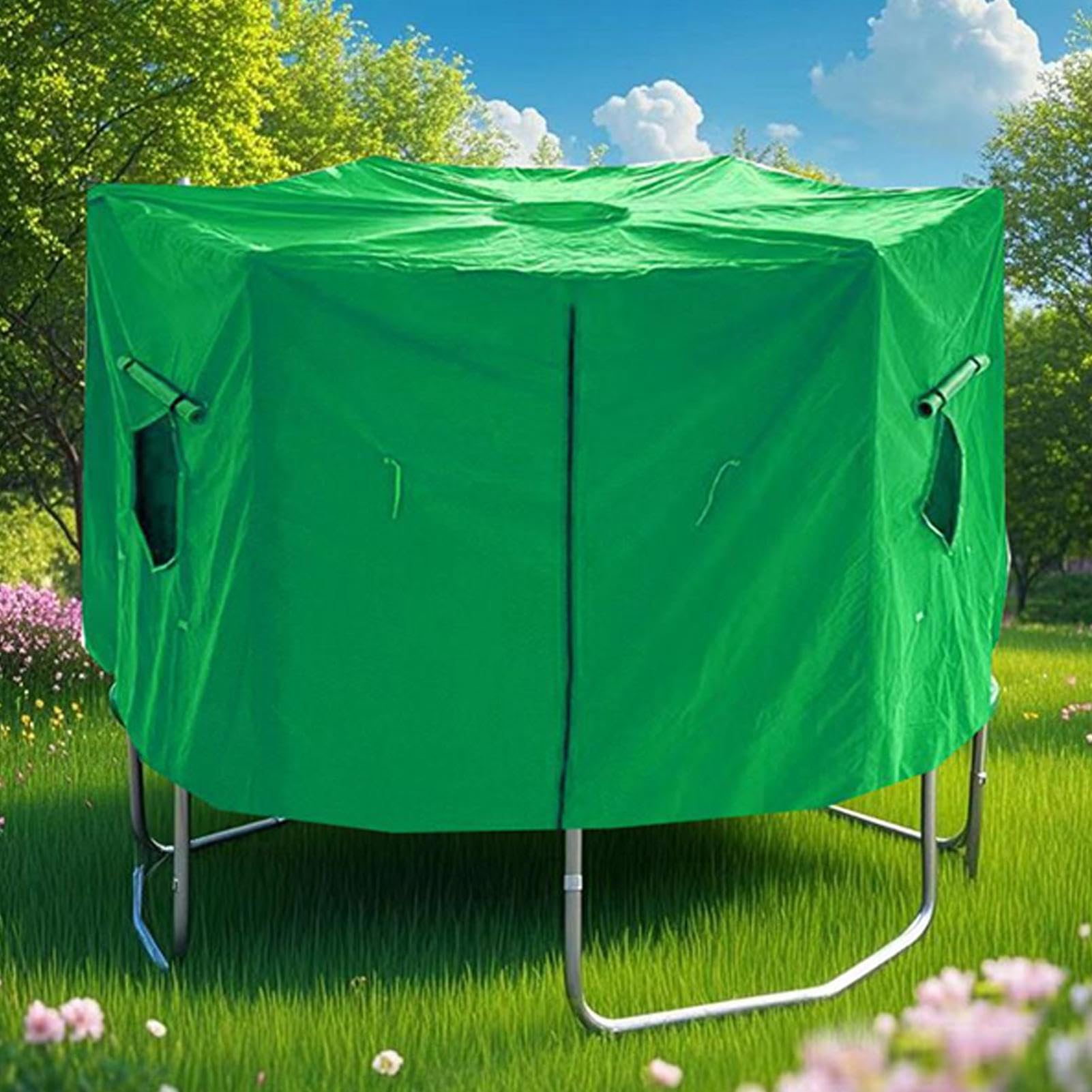 Vela para trampolín, accesorios para trampolín, lona impermeable resistente para acampada, invierno, RV, jardín y temporada cálida