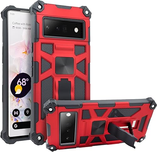 Miniatura 1 de Jackpot Wireless Funda compatible con Google Pixel 6 PRO, funda para Google Pixel6 PRO, Hybid con soporte magnético a prueba de golpes, grado