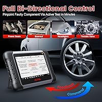 Vista 3 de Autel MaxiCOM MK808Z-TS Escáner bidireccional, herramienta universal TPMS, actualización desde MK808BT MK808S, escáner OBD2 con más de 28 servicios