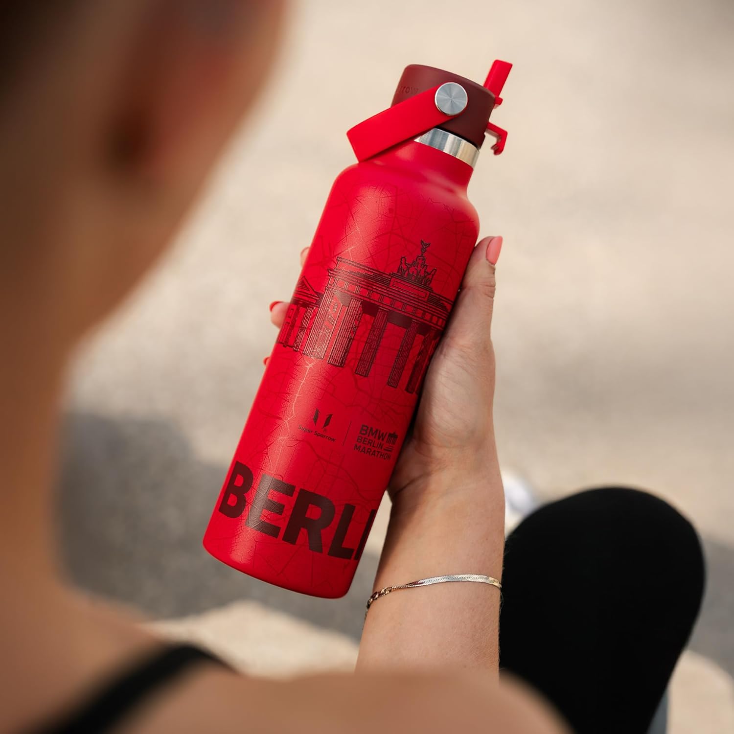 Sparrow Insulated Water Bottle - 350ml/500ml/750ml/1L/1.2L - FlipFlow Metal Water Bottles with Straw Lid - BPA Free - Leakproof Stainless Steel Flask for Sport, Gym, School, Outdoor, Travel — image 9
