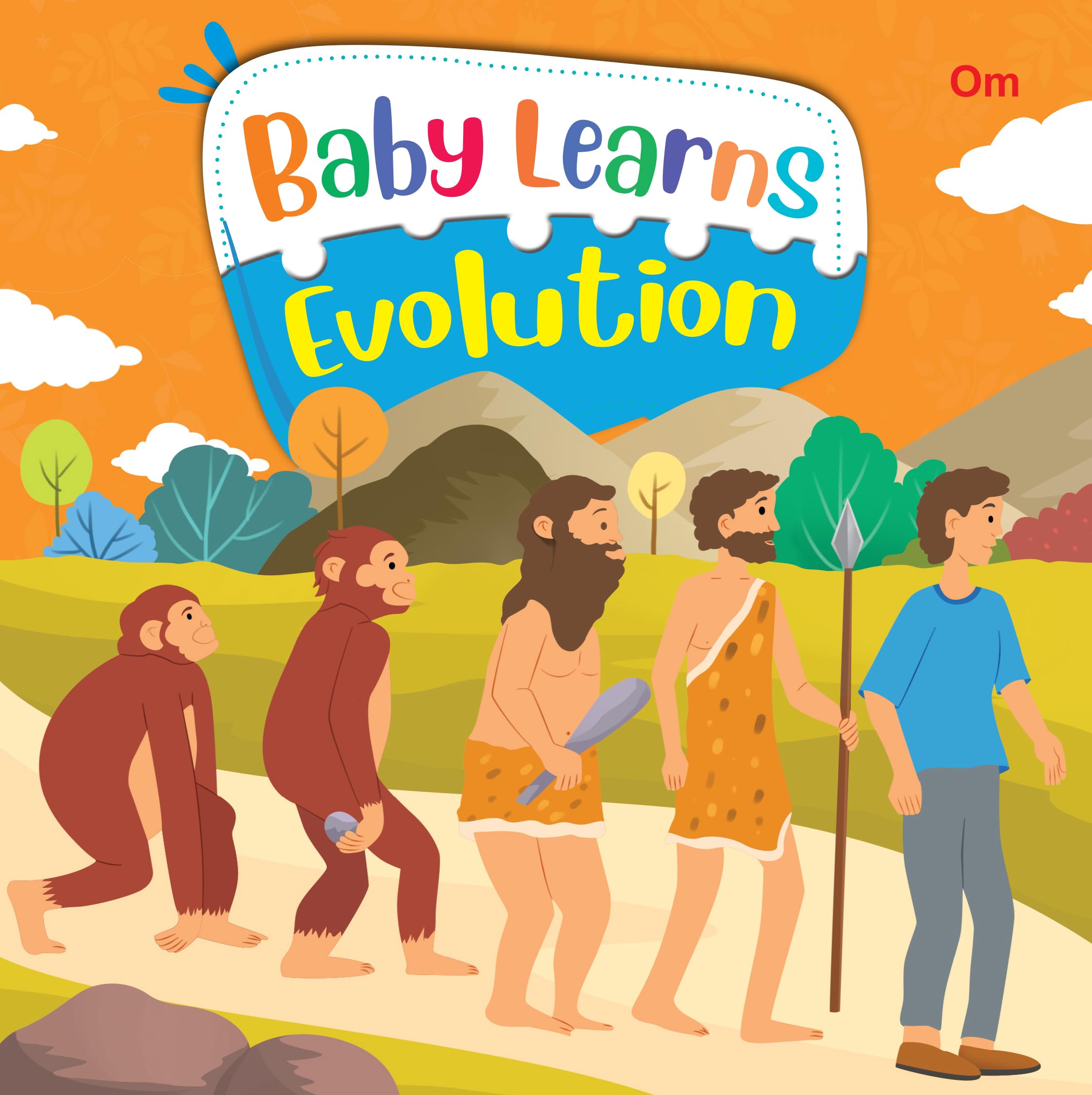 Board Book: Baby Learns Evolution - Baby Learns books for kids - Board Book for Children Age 3-5 Years - Early learning board books