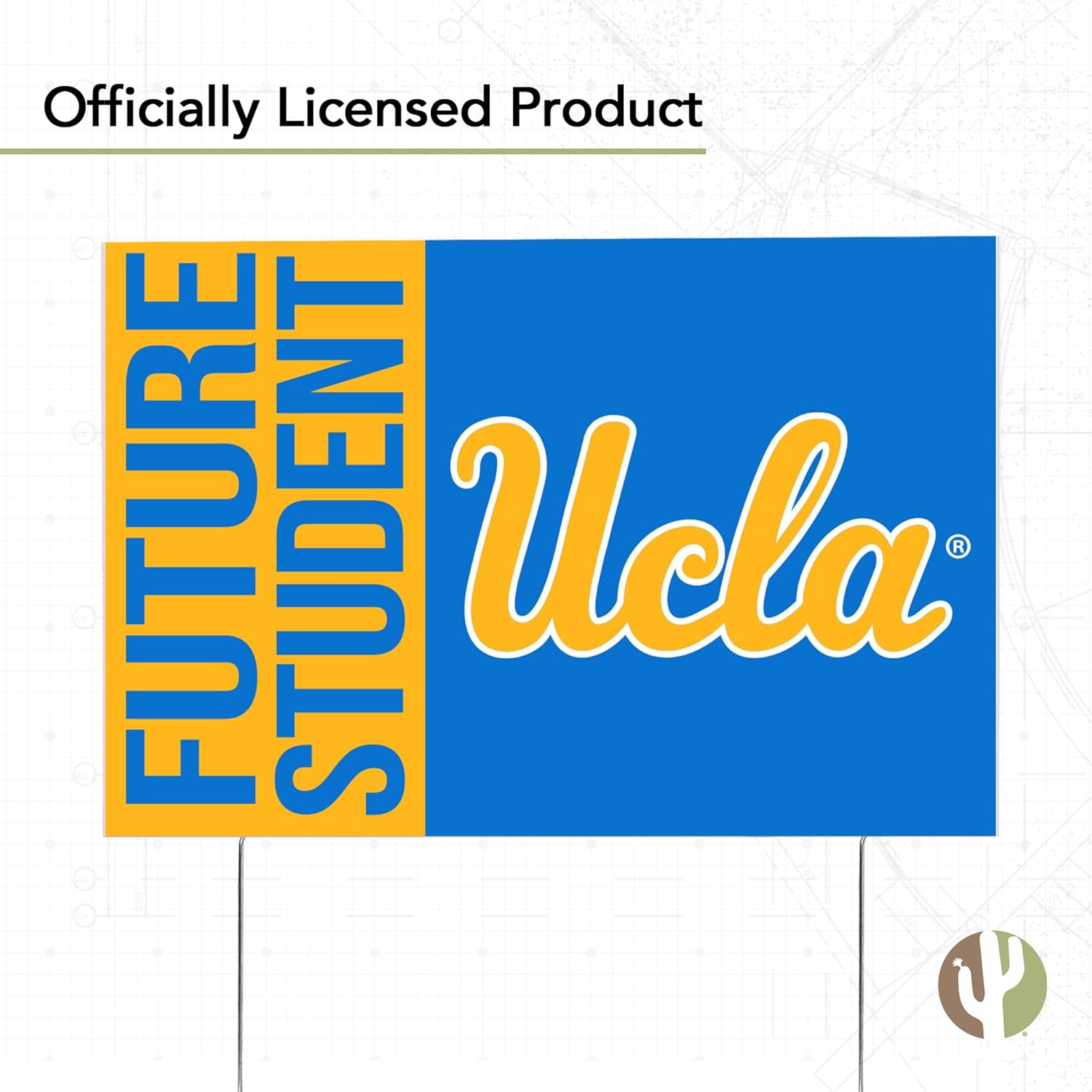 Desert Cactus UCLA Bruins 12x18" Graduate Graduation Celebration Yard Sign Graduates Outdoor Lawn Display with Stakes (Grad Sign 4)