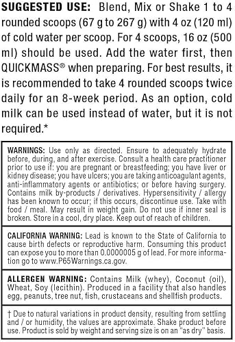 Miniatura 9 de ALLMAX Nutrition QuickMass catalizador de ganancia de masa rápida ganador de masa premium con carbohidratos complejos 1010 calorías y 226oz de