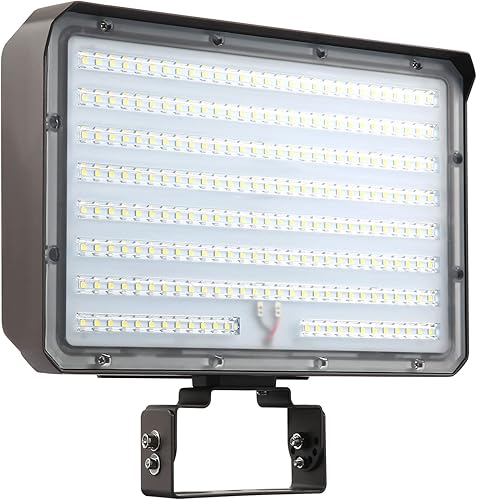 Luz de inundación LED de 150 W para exteriores, 21000 lm equivalente a 1000 W, 100-277 V 5000 K, lámpara de inundación LED comercial ETL,