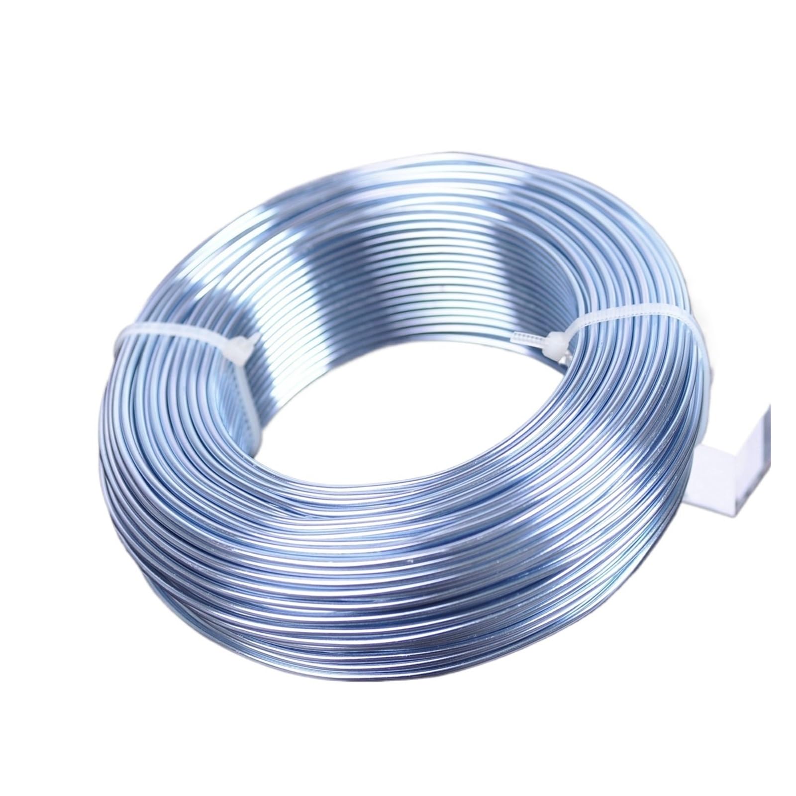 1 Rouleau de Fil d'aluminium Souple de 500 g (0,8 mm/1 mm/1,5 mm/2 mm/2,5 mm/3 mm) for la Fabrication de Bijoux et de Perles(Light Blue,2.0mm 45meters)