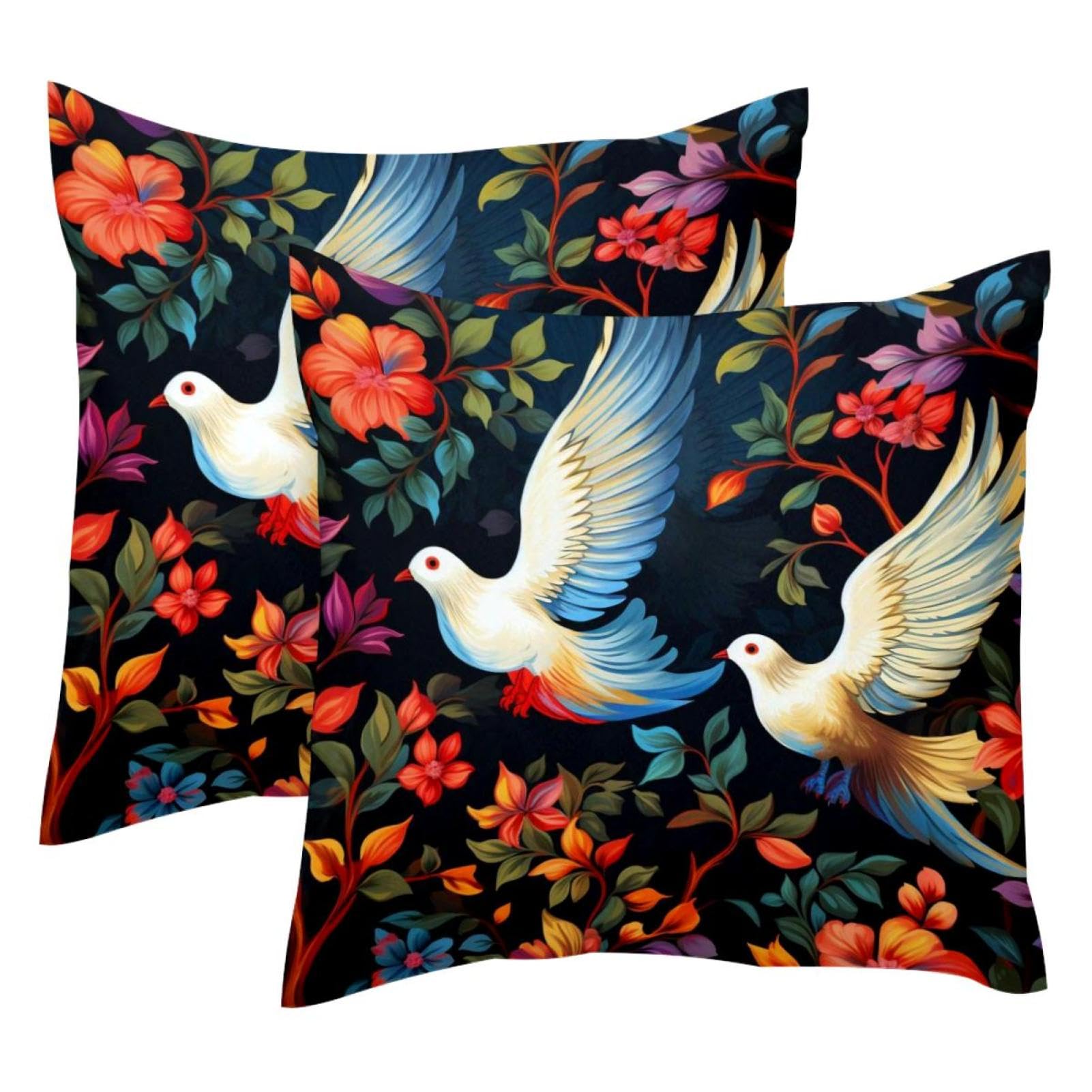 Housse de coussin velours double face lot de 2 pour renover canape fatigue 50x50