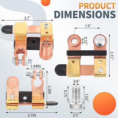 Miniatura 2 de Interruptor de desconexión de batería de 12 V 24 V vertical y lateral superior de la cuchilla interruptor maestro de la cuchilla de desconexión de