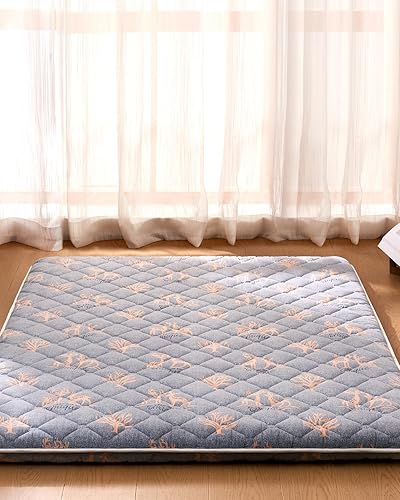 Miniatura 6 de Colchón de futón japonés de 6 generación, futón moderno extra grueso de 9 capas con 100% espuma de alta densidad, colchón portátil para el suelo