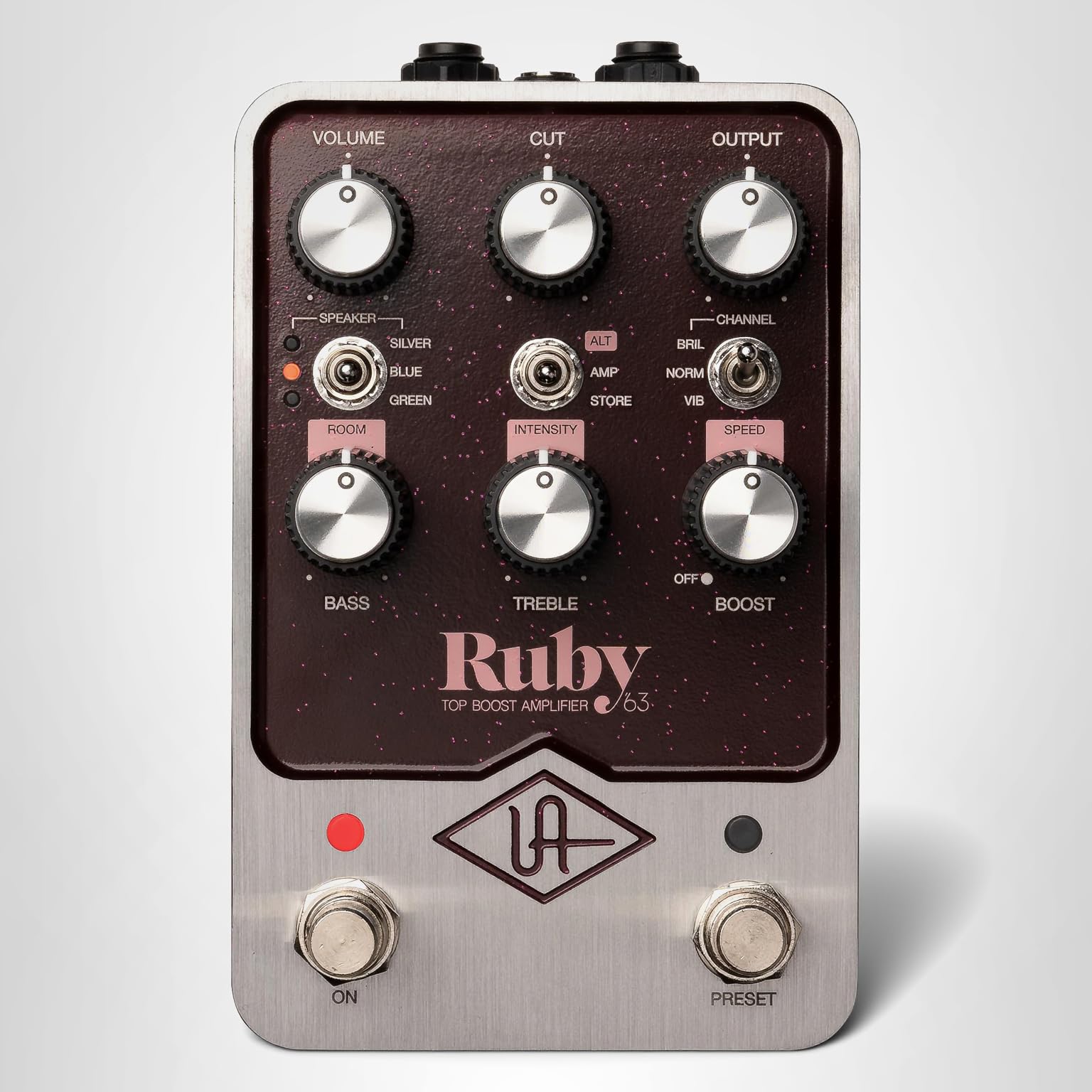 Amazon.com: Universal Audio UAFX Ruby '63 Top Boost Amplifier