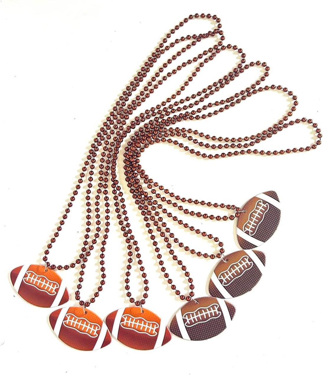 12 Pcs Football Party Beads Necklaces Sports Event Football Beads Necklaces Party Supplies image 3
