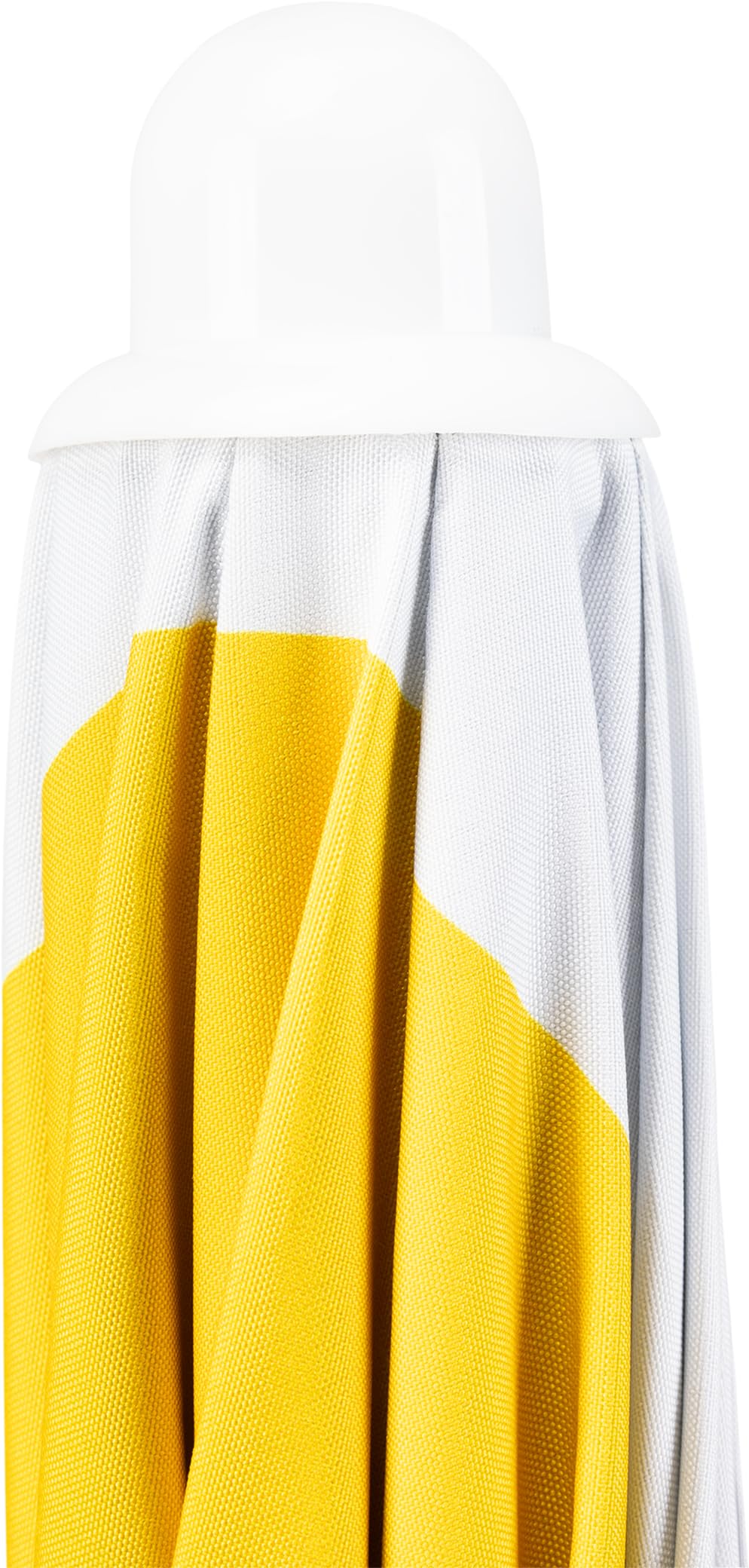 CRESSI Sunshell Umbrella White/Yellow/Black - Lightweight and Portable Outdoor Parasol, for Protection from the Sun and Bad Weather, Ø 200cm, Unisex