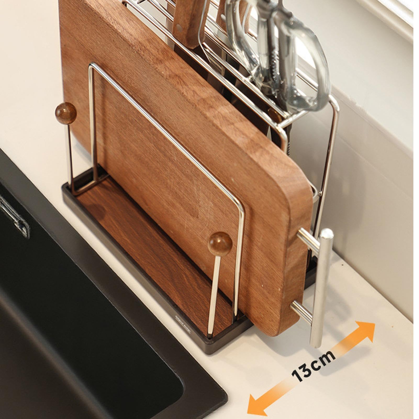 Support de planche de cuisine en acier inoxydable | Support à découper avec