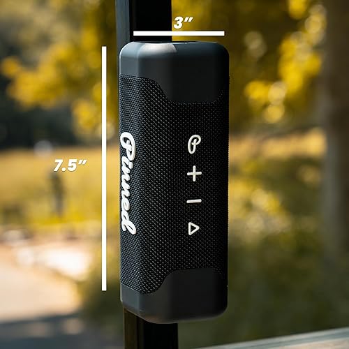 Miniatura 8 de Altavoz magnético de dardos 2.0, recargable por USB-C, batería de más de 10 horas, IPX7 impermeable, Bluetooth 5.0, mosquetón con clip para bolsa,