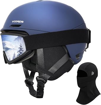 VCOROS Adult Ski Helmet with Goggles Set DXH-815 Snow Sport Helmet