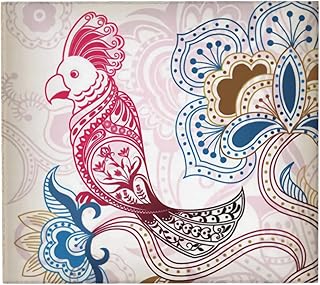 Kwiatowy abstrakcyjny tropikalny ptak papuga maty do suszenia naczyń na blat kuchenny, abstrakcyjny papuga naczynie suszenie szybko chłonne akcesoria na blat