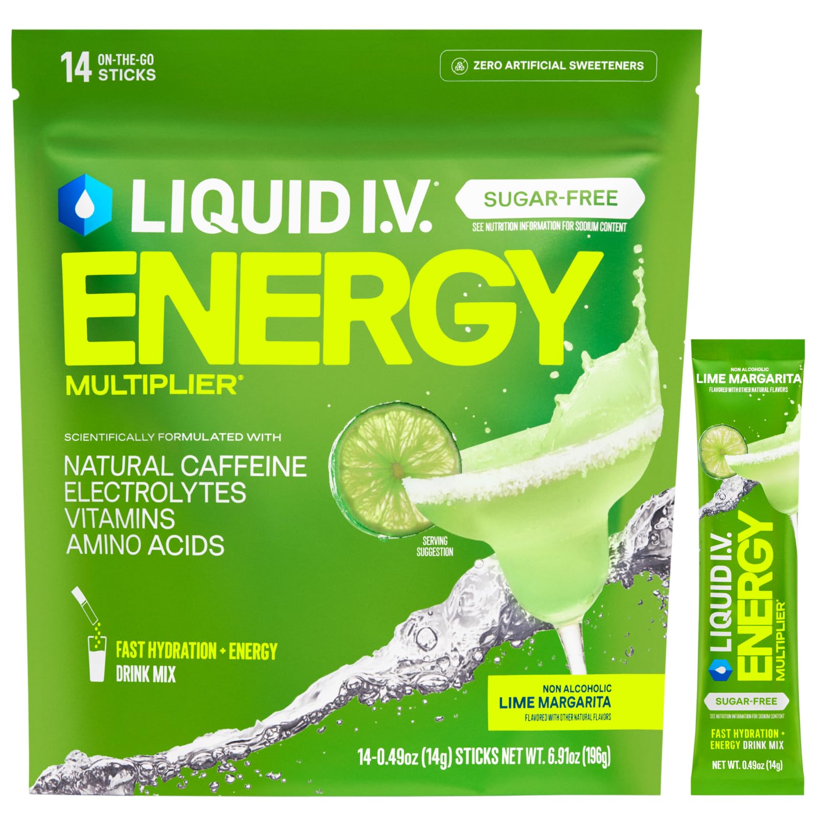 Amazon.com: Liquid I.V.® Hydration Multiplier Sugar-Free + Energy