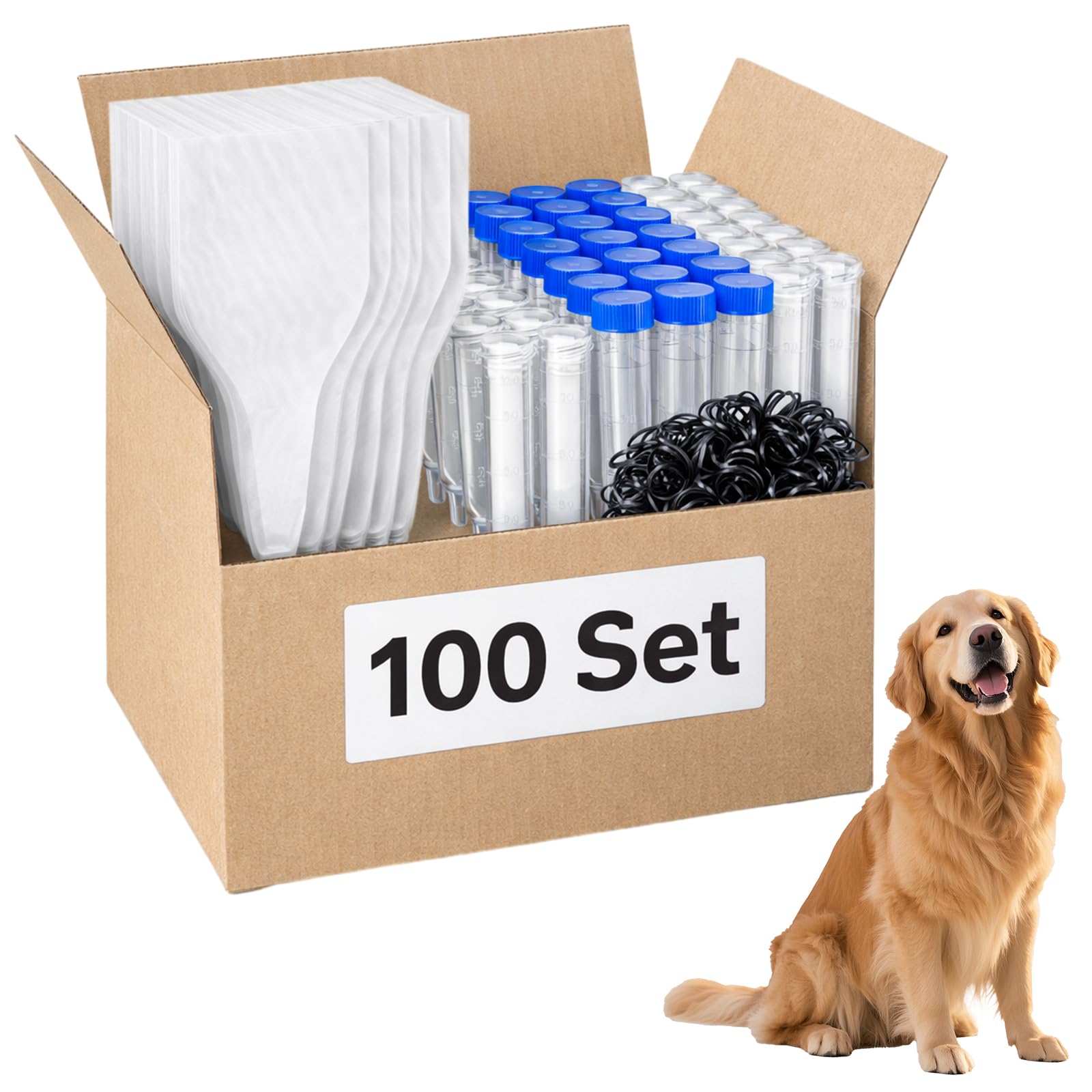 Amazon.co.jp: Aliceset 100セット犬人工授精キット 犬収集キット Ai用 