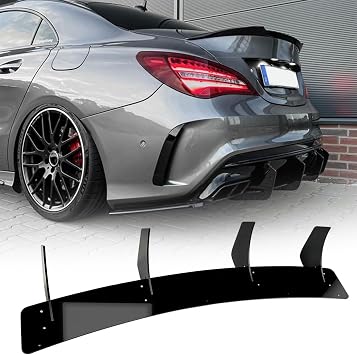 Car Rear Diffuser Lip Splitter Spoiler Compatible with Benz W117 C117 X117 CLA220 CLA250 Sport CLA45 AMG 2016-2019