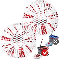 Vista 11 de Mango de repuesto para fregona giratoria MXZONE compatible con mopa giratoria O Cedar y cubo, mango de 4 secciones de 30 a 58 pulgadas, palo