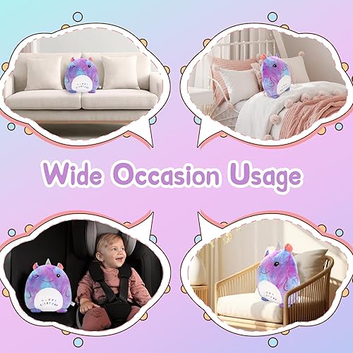 Miniatura 3 de Jellydog Toy Almohada de felpa de unicornio de 16 pulgadas, animales de peluche para niñas, bonita almohada de peluche de unicornio para abrazar,