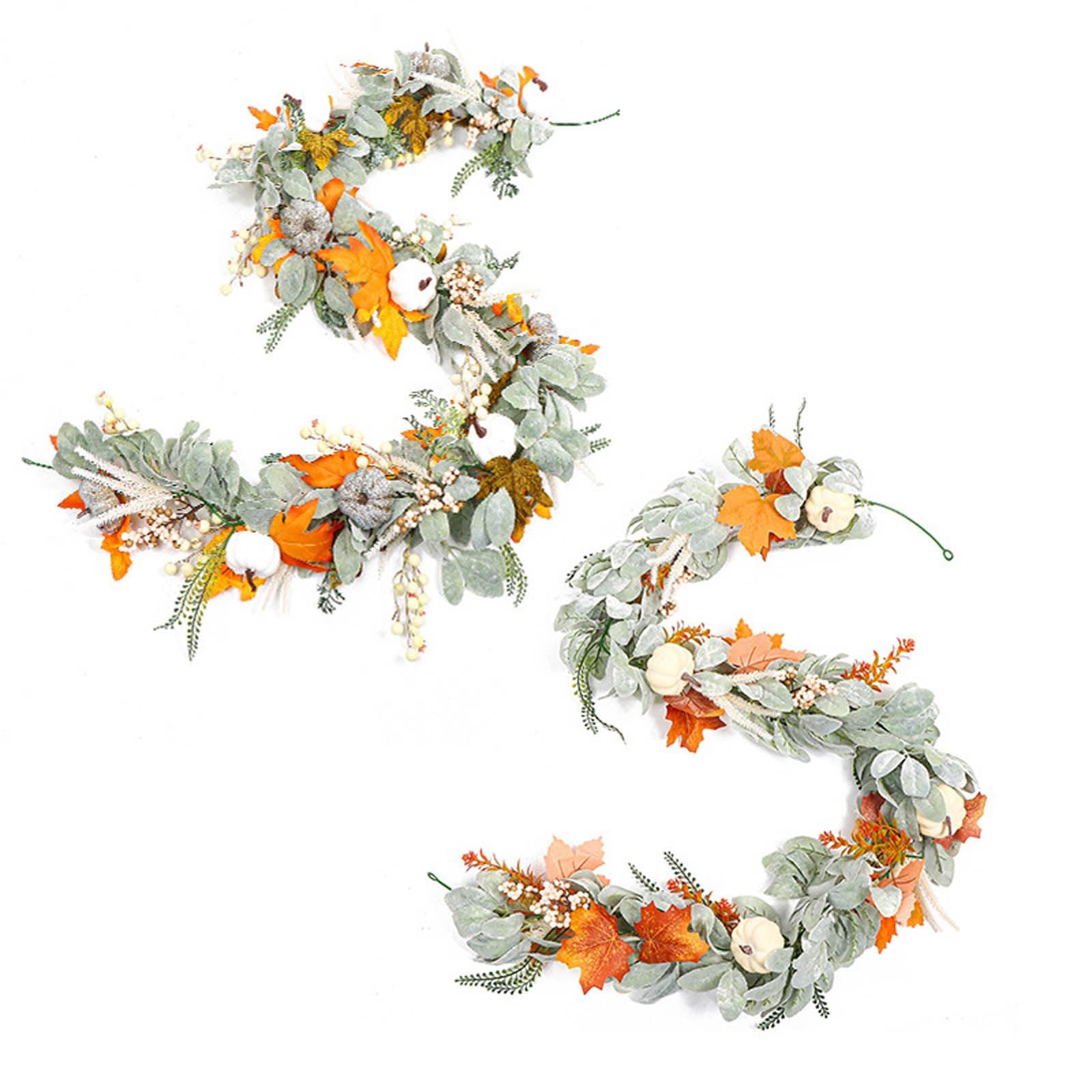 Otoño hoja de arce vid para el hogar, arreglo floral de temporada para bodas, eventos e interiores 062234
