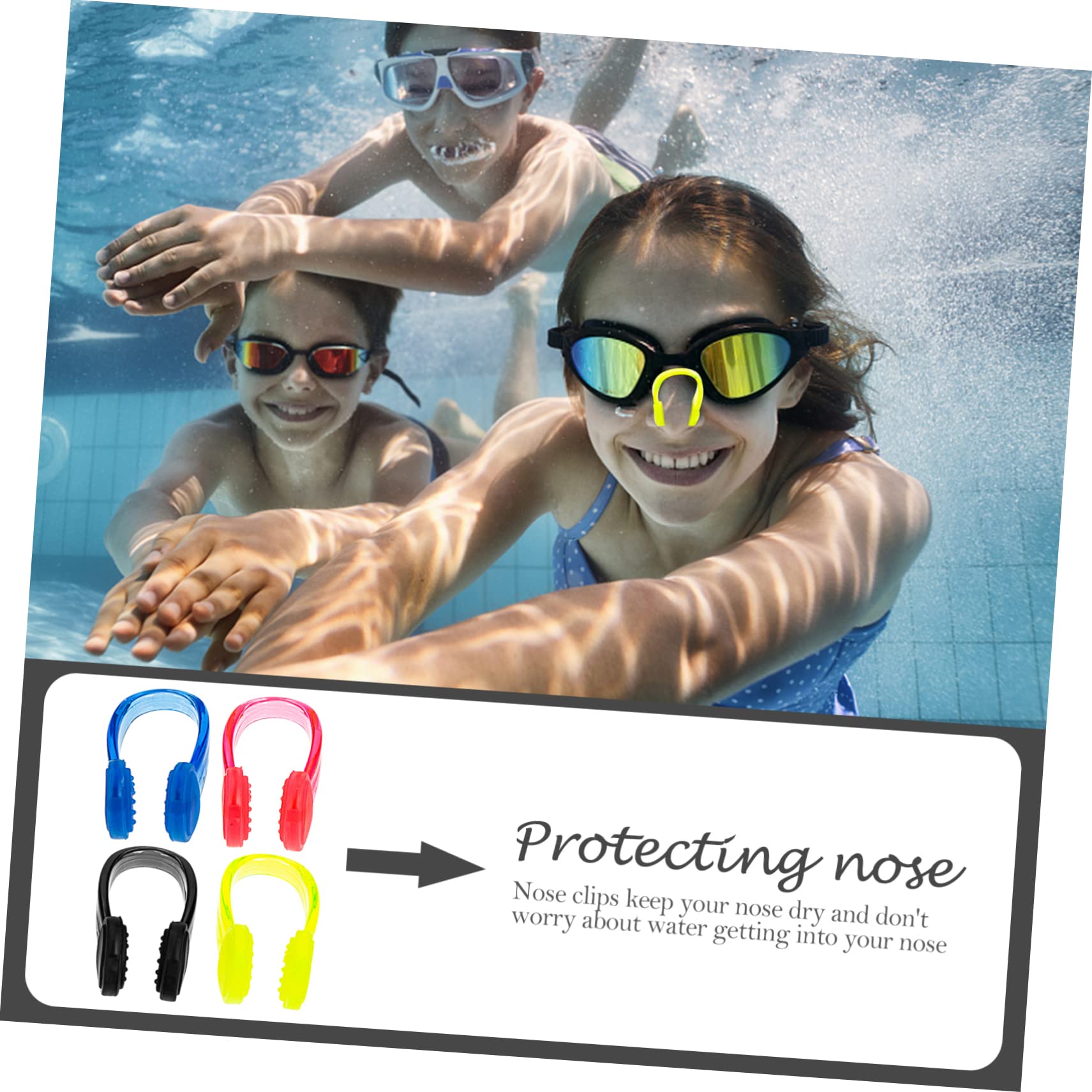 SUPVOX Clip para La Nariz para Natación Tapón para La Nariz Clip para La Nariz De Secador para Natación Gafas Clips para La Nariz Portátiles A Prueba De Agua Accesorio