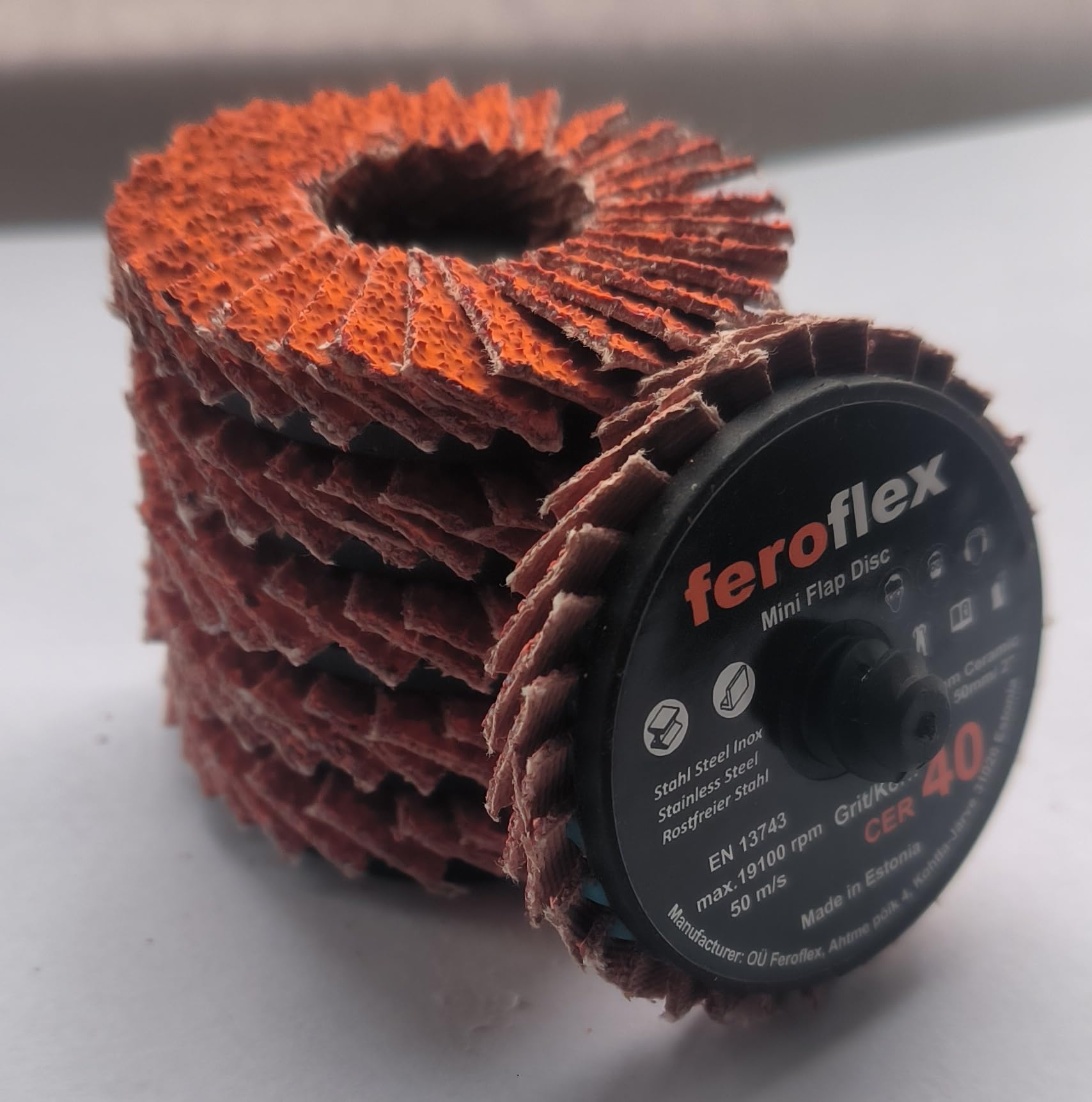 Dischi Abrasivi Feroflex Professionali - 10 Pezzi Grana 40 Per Smerigliatrice - Foto 9