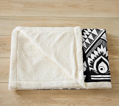 Miniatura 8 de Manfei Manta de forro polar con temática de animales en 3D, manta de cama con estampado de rayo blanco para niños, adolescentes, decoración de