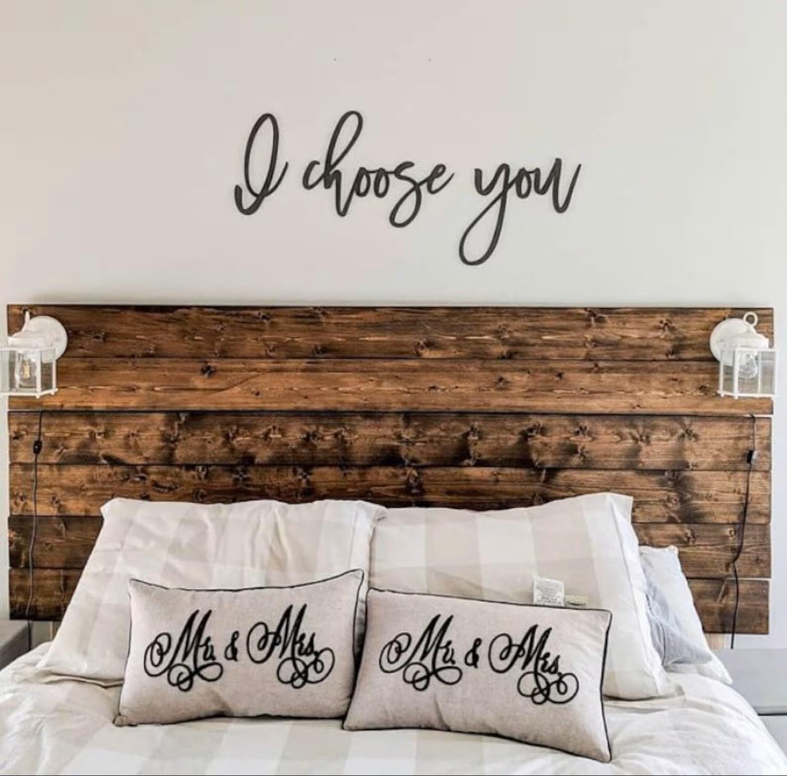 Panneau en bois noir I Choose You pour decor demande en mariage et fiancailles