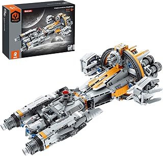 955 Piece Star Space Warship Building Set 18.43"x11.97"x 7.25"(L x W x H)Spacecraft Model Fun Building Toy,Warship Series Creative Building Set for Adults,Top STEM Toy for Boy and Girl Ages 6+