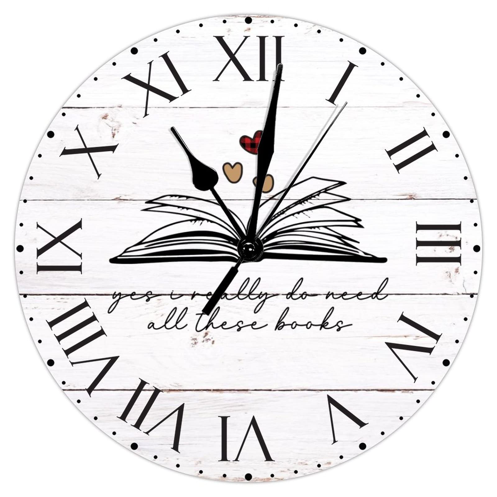 Horloge murale romaine pour salon et cuisine silencieuse