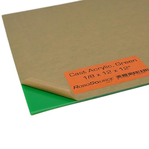 Miniatura 10 de Hoja de plástico acrílico, acrílico fundido para cortegrabado láser, color vibrante sólido, 12 x 12 x 0.118 pulgadas (18 pulgadas), hoja de
