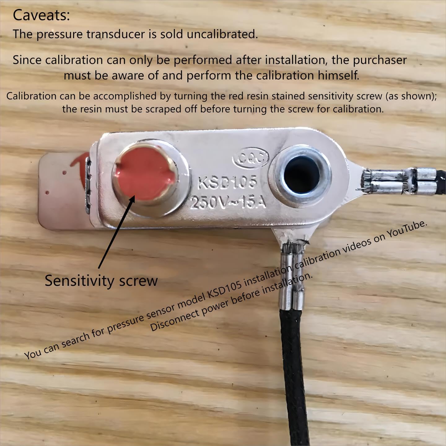 Interruttore Di Pressione KSD105 Per Pentola A Pressione Elettrica - 250V 15A, Regolatore Di Temperatura