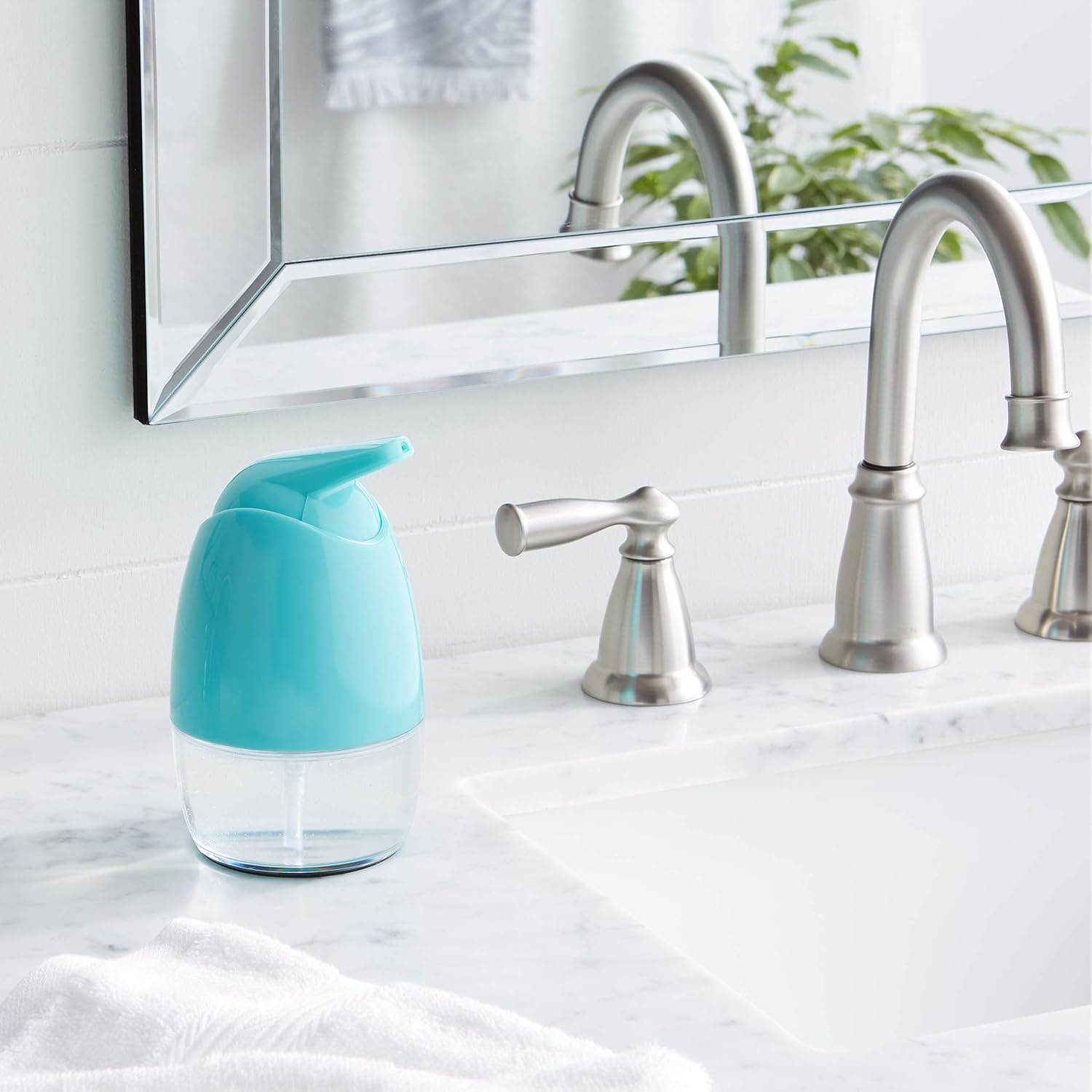 Amazon Basics Pivoting Soap Pump Dispenser - Blue