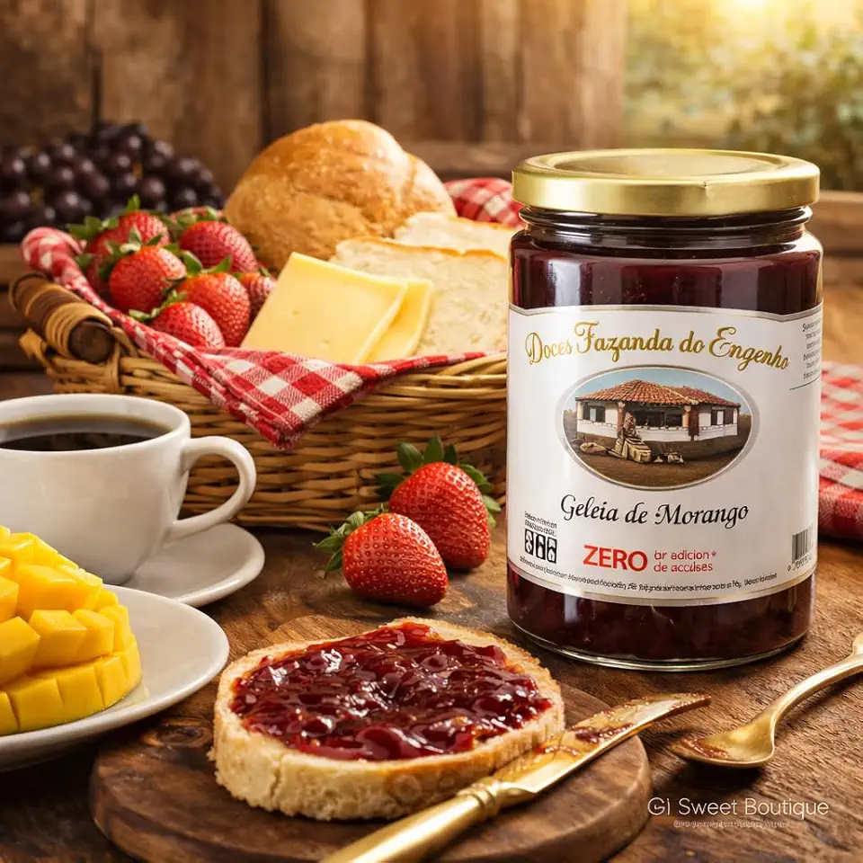 Doces Fazenda do Engenho Geleia de Morango Zero Adição de Açúcares, 400g, Diet