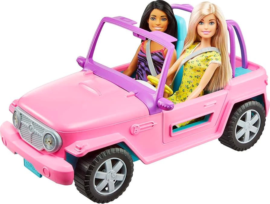 Barbie Doll and Vehicle Playset with Off-Road Vehicle and 2