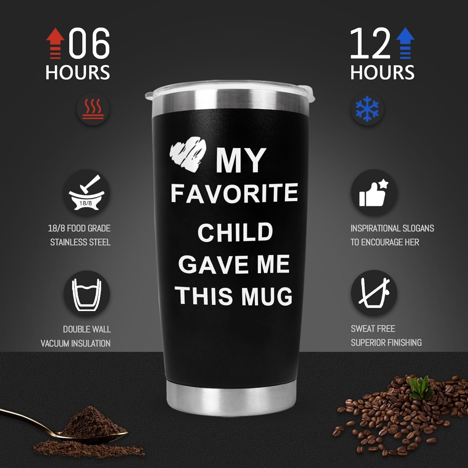 Best Mom Ever, Best Dad Ever Tumbler Cup, Father's Day Gifts for Dad Men, Mother's Day Gift for Mom Women from Daughter Son, Gifts for Grandpa Husband Wife Uncle- Tumbler 20 OZ - Image 5