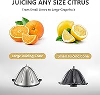 Vista 7 de Qcen 500W Juicer Machine Green y Electric Citrus Juicer Exprimidor Paquete