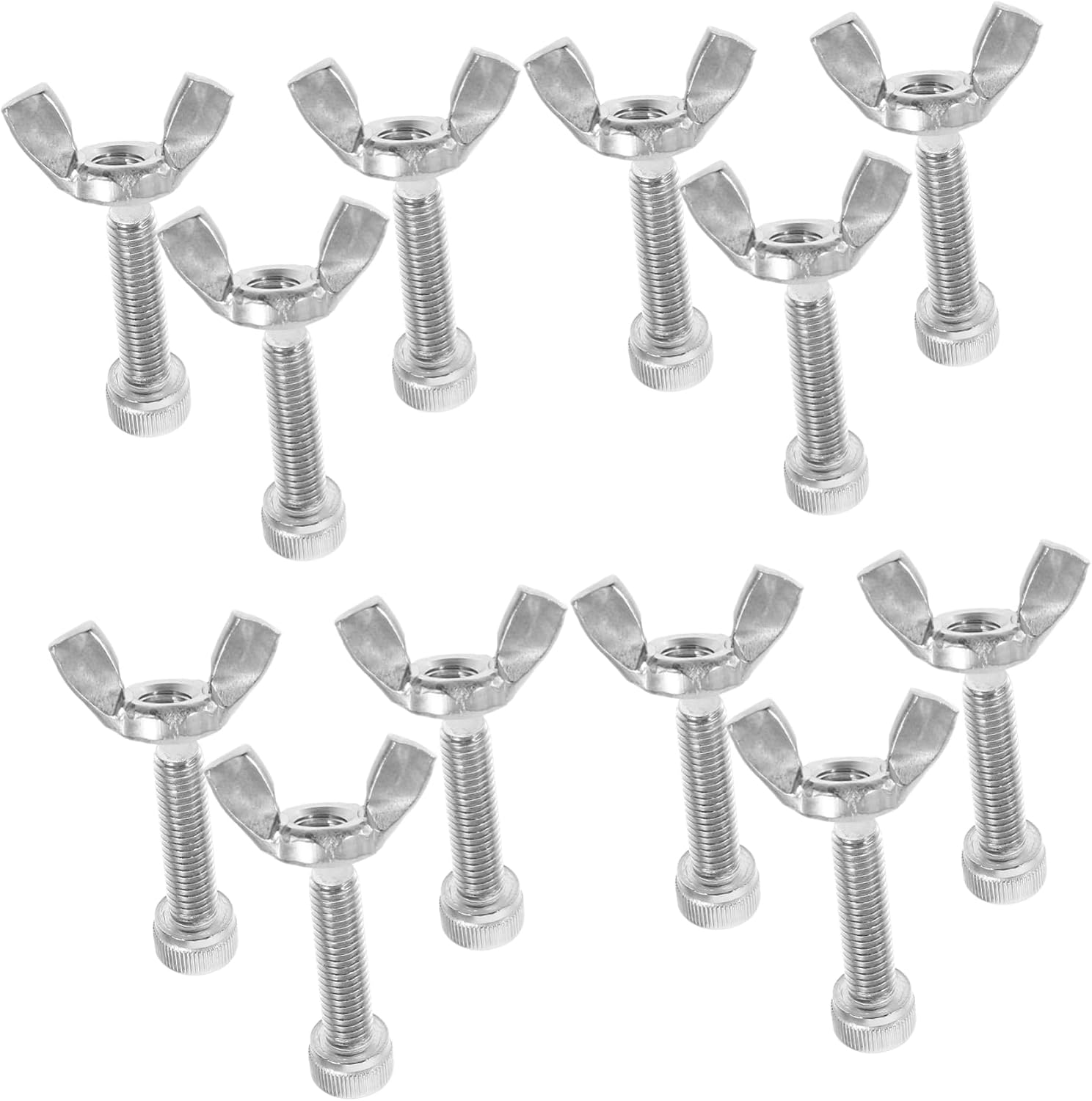 VILLFUL 14pcs Pottery Wheel Bat Pins Stainless Steel Bat Pin Replacement Butterfly Wing Head Design Easy Installation