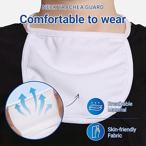 Miniatura 2 de EDWERD Protector de incisión de tráquea para el cuello, cubierta protectora de estoma, protector de garganta transpirable para laringectomía y