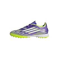 Adidas Unisex – Adulto F50 League Turf Football Boots, Purple Rush, Cloud White, Lucid Lemon, 42 2, 3 EU