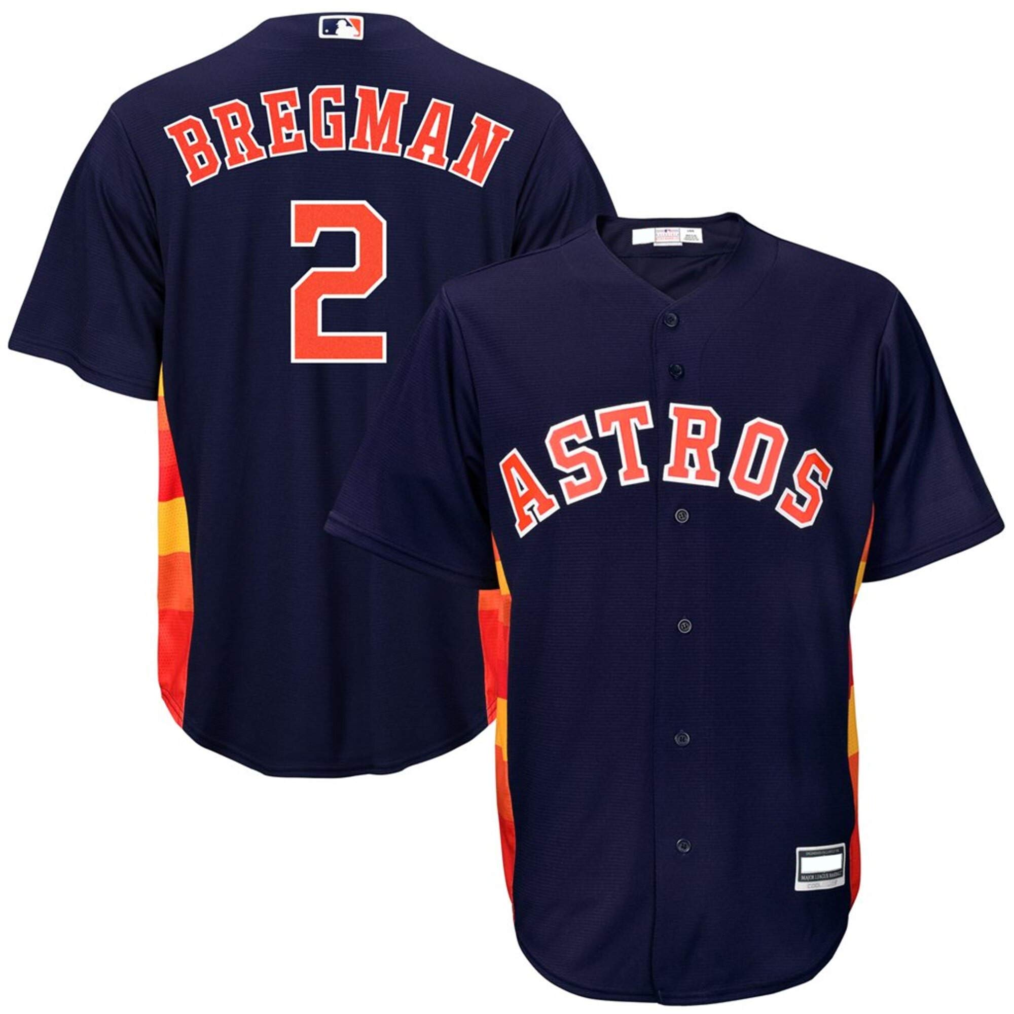 Outerstuff Alex Bregman Houston Astros MLB Boys Youth 8-20 Player Jersey (Navy Alternate, Youth Large 14-16)