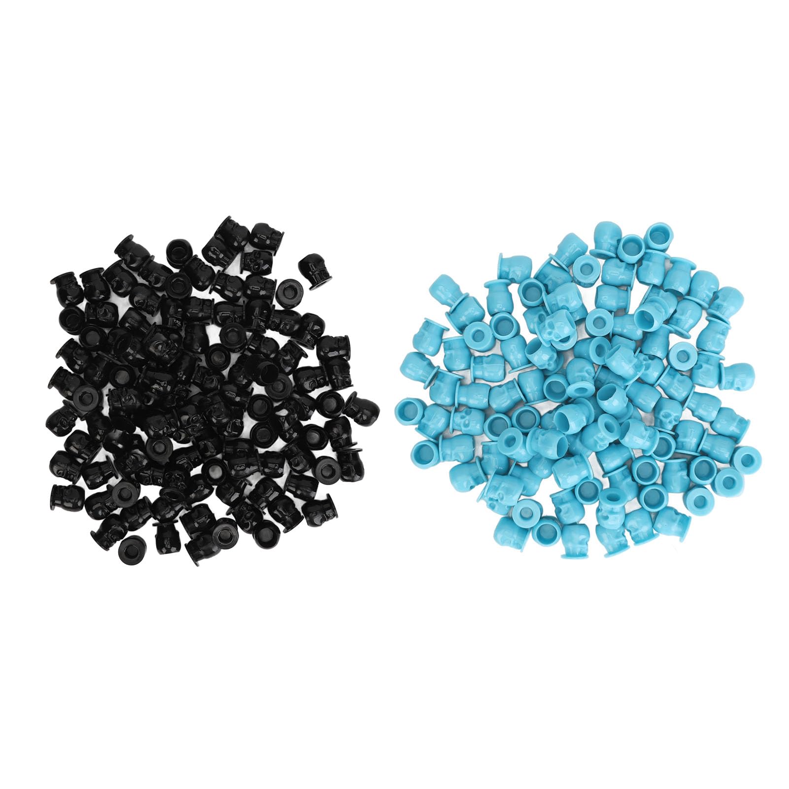 Skull Shaped Thickened Ink Cups Black Blue 400PCS for Color Pigment Cups